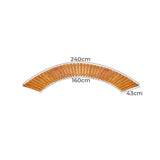 Livsip Garden Wooden Pathway 8ft Curved Roll-Out
