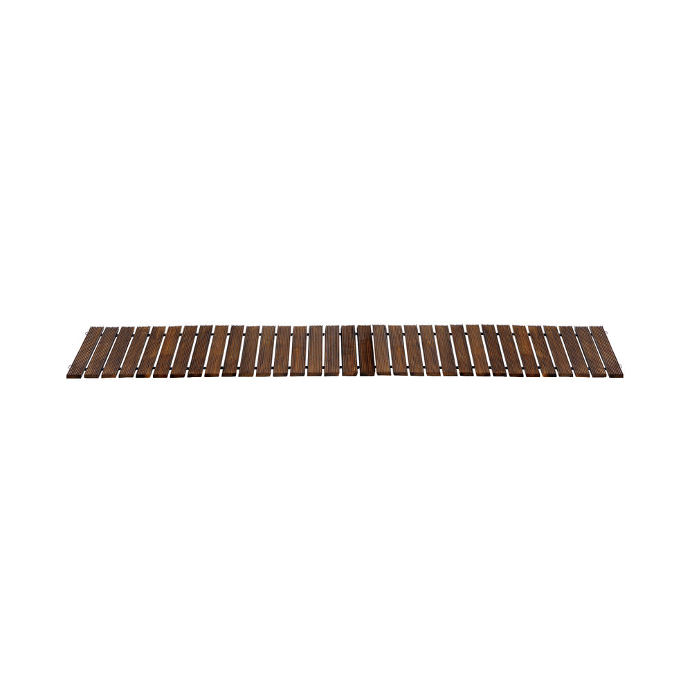 Livsip Garden Wooden Pathway 8ft Roll-Out Straight Walkway
