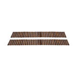 Livsip 2PC Garden Wooden Pathway 8ft Roll-Out Straight Walkway - 45-Degree Angle