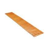 Livsip Garden Wooden Pathway 8ft Straight Roll-Out - 45-Degree Angle