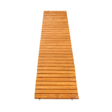 Livsip Garden Wooden Pathway 8ft Straight Roll-Out - Rear View