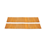 Livsip 2PC Garden Wooden Pathway 8ft Straight Roll-Out