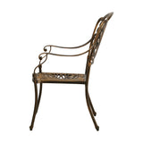 Livsip Outdoor Dining Chairs Cast Aluminium Frame Set of 2 - 45-Degree Angle