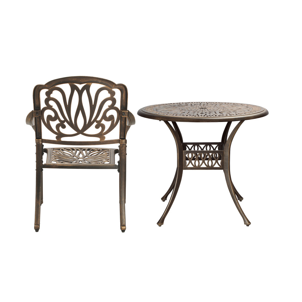 Livsip Outdoor 5 Piece Dining Bistro Set Chairs&Table