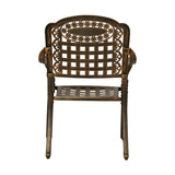 Livsip Outdoor Furniture Dining Chairs Cast Aluminium x2