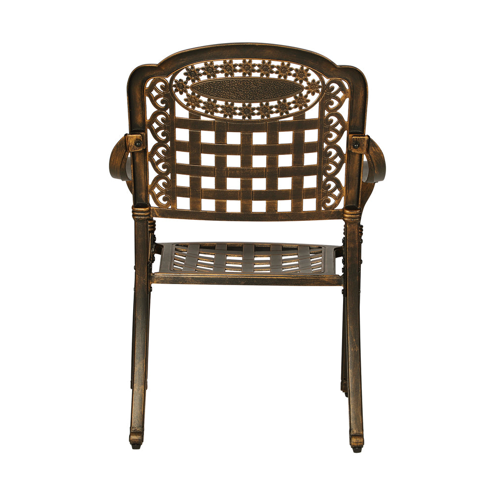 Livsip Outdoor Furniture Dining Chairs Cast Aluminium x2
