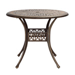 Livsip Garden Table Bronze Cast Aluminium Dining Table 75cm, image 3