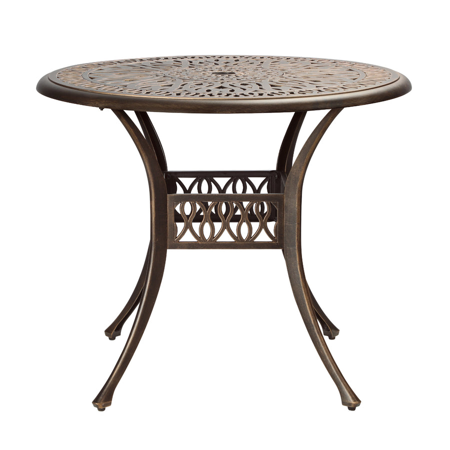 Livsip Garden Table Bronze Cast Aluminium Dining Table 75cm, image 3
