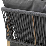 Livsip 5PCS Outdoor Patio Set Table&Armchair Dining Set - Top-Down View