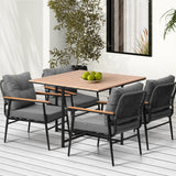 Livsip Outdoor Dining Set Garden Table and Chairs 4 Seater