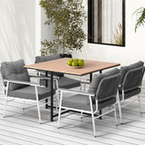 Livsip Outdoor Dining Set Garden Table and Chairs 5PCS