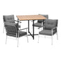 Livsip Outdoor Dining Set Garden Table and Chairs 5PCS