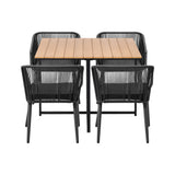Livsip 5PCS Outdoor Patio Set Table&Lounge Chairs