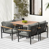 Livsip Outdoor Dining Set Table & Chairs 5PCS Patio Set - Top-Down View