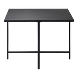 Livsip Outdoor Dining Table Black Wood-Plastic