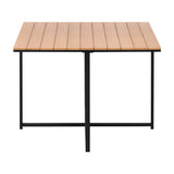 Livsip Outdoor Dining Table Lounge Setting Wood-Plastic