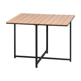 Livsip Outdoor Dining Table Lounge Setting Wood-Plastic - Top-Down View