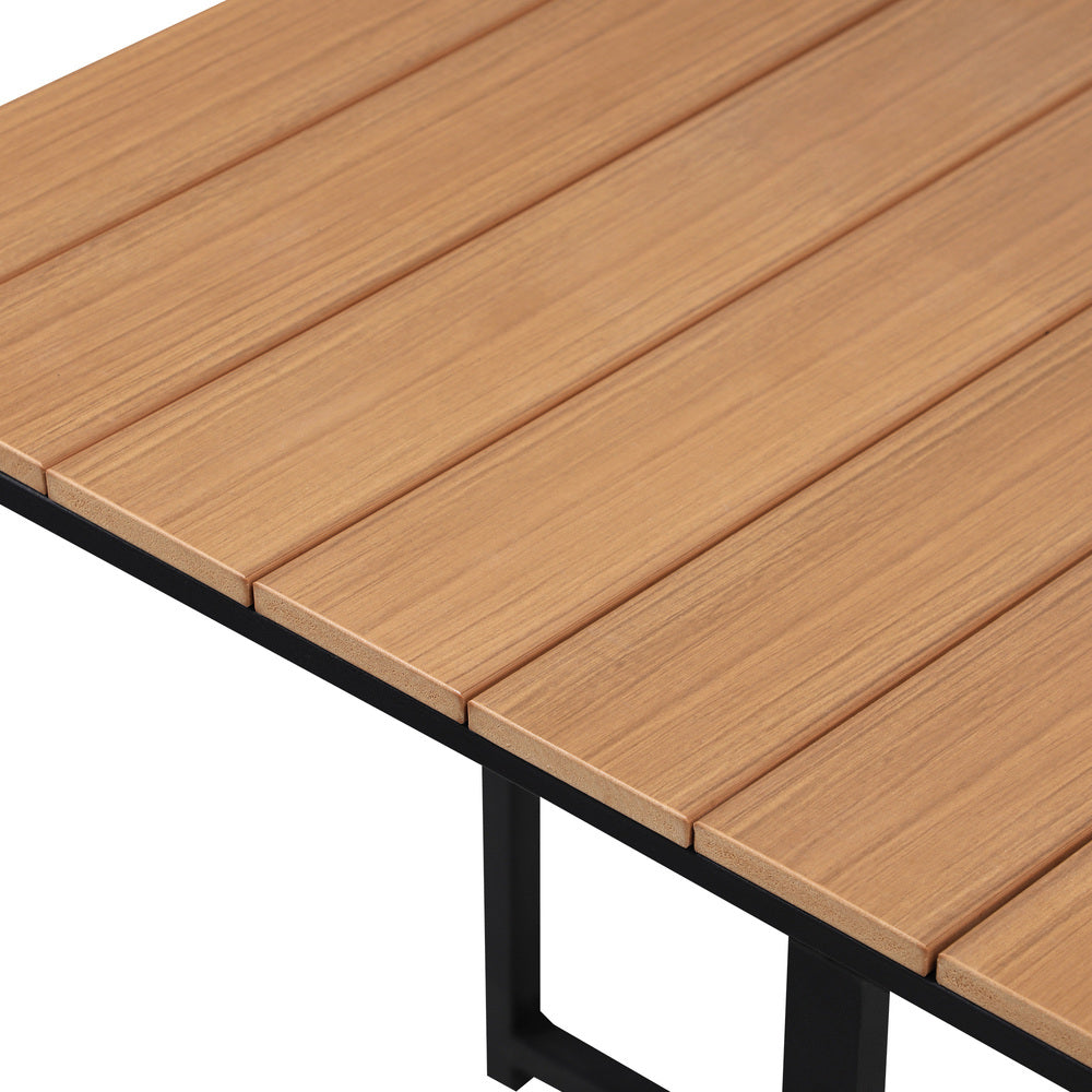 Livsip Outdoor Dining Table Lounge Setting Wood-Plastic