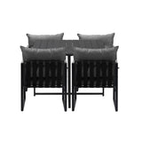 Livsip 5PCS Outdoor Dining Set Garden Table Sofa Chairs with Cushions - Extra Image