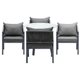 Livsip 5PCS Outdoor Dining Set Table Lounge Chair