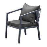 Livsip 5PCS Outdoor Dining Set Table Lounge Chair - Side View