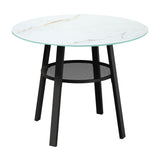 Livsip 5PCS Outdoor Dining Set Table Lounge Chair - Rear View