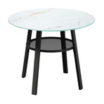Livsip Outdoor Dining Set 5PC Lounge Setting Table Storage Shelf