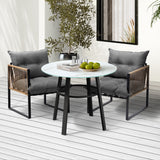 Livsip Outdoor Patio Set 2 Seater Bistro Setting - 45-Degree Angle