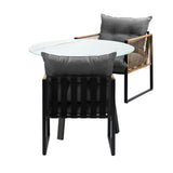 Livsip Outdoor Patio Set 2 Seater Bistro Setting - Side View