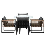 Livsip Outdoor Patio Set 4 Seater Bistro Setting