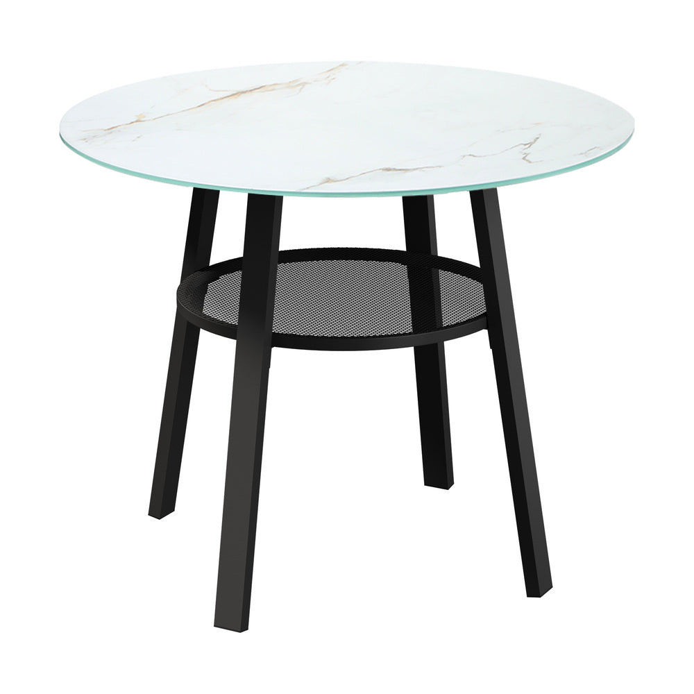 Livsip 5PCS Outdoor Dining Set Marble-style Table