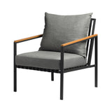 Livsip Outdoor Dining Setting Table Sofa Chairs 3PCS