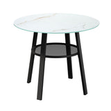 Livsip Outdoor Dining Setting Table Sofa Chairs 3PCS - 45-Degree Angle