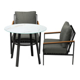 Livsip 3PCS Outdoor Dining Setting Patio Bistro Set - Front View