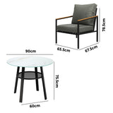 Livsip 5PCS Outdoor Dining Setting Patio Bistro Set