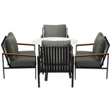 Livsip 5PCS Outdoor Dining Setting Patio Bistro Set