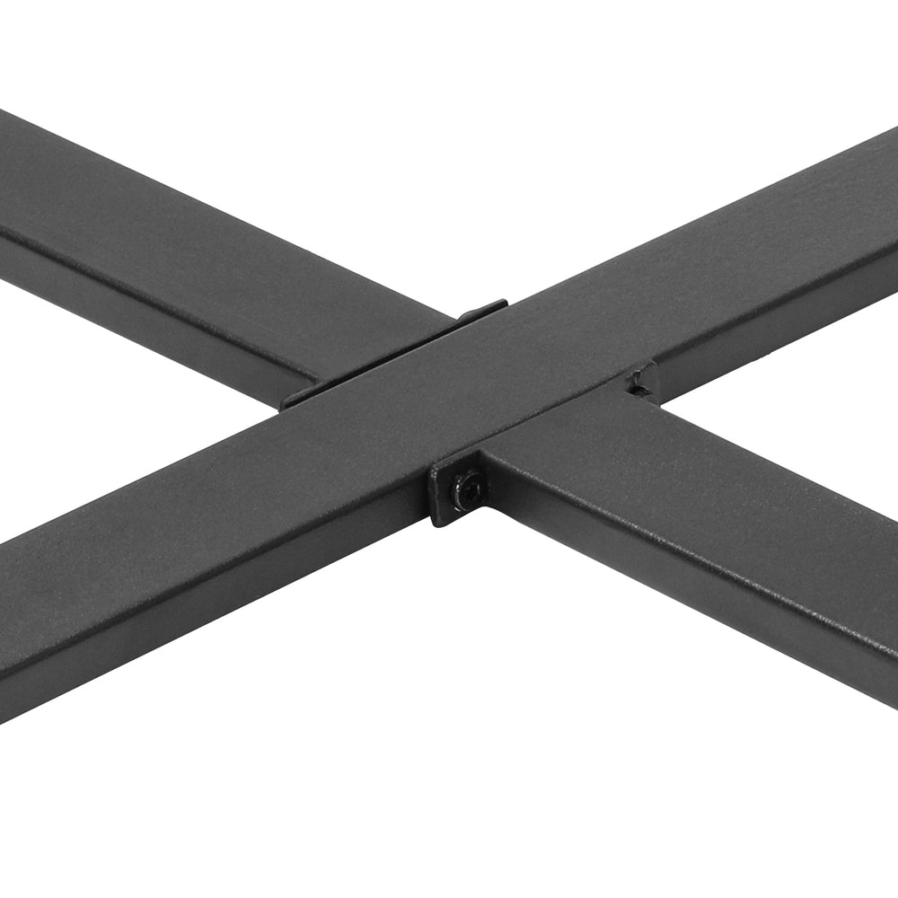 Livsip 90cm Outdoor Dining Sintered Stone Table Black