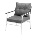 Livsip Outdoor 3PCS Dining Set Table with Storage Shelf - Top-Down View