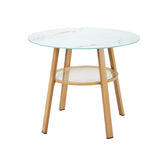 Livsip 3PC Outdoor Dining Set Solid Wood Chair and Table