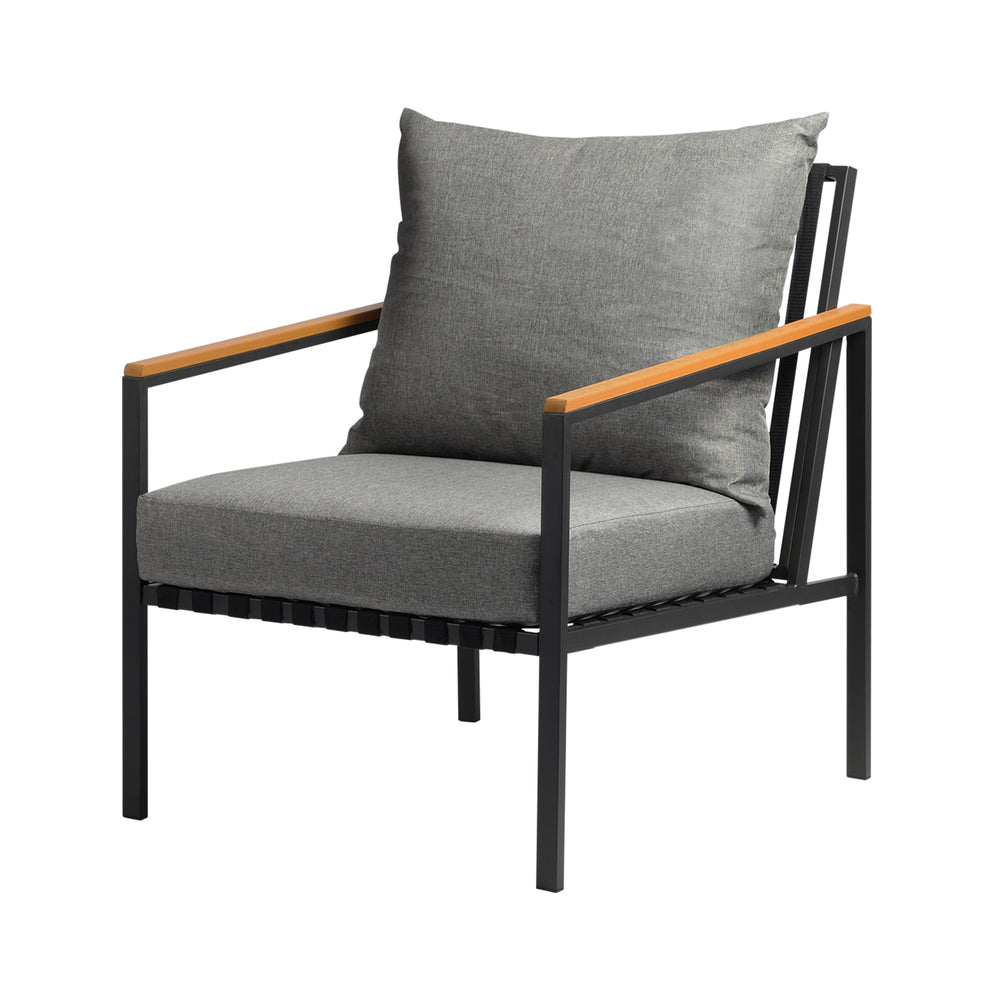Livsip 3 Piece Outdoor Dining Setting Table w/Storage Shelf