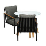 Livsip Outdoor Patio Set Lounge Bistro Dining Set 2 Seater - Side View