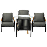Livsip Outdoor Patio Set Lounge Bistro Dining Set 4 Seater