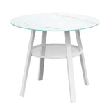 Livsip 5PCS Outdoor Dining Setting Solid Wood Chair - Top-Down View