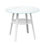Livsip 3PCS Outdoor Dining Setting Table w/Storage Shelf, Storage