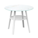 Livsip 5PCS Outdoor Dining Setting Table w/ Storage Shelf - Top-Down View