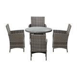 Livsip Outdoor Dining Set Table&Chairs 5PCS Lounge Setting