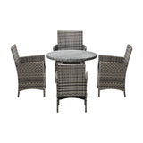 Livsip Outdoor Dining Set Table&Chairs 5PCS Lounge Setting - Close-Up Angle