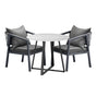 Livsip 3PCS Outdoor Dining Set Table & Lounge Chair