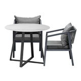 Livsip 3PCS Outdoor Dining Set Table Lounge Chair