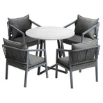 Livsip 5PCS Outdoor Dining Set Table & Lounge Chair